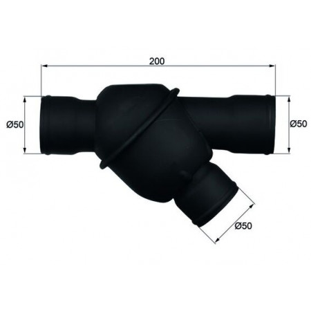 Thermostat, Kühlmittel Kühlsystemthermostat 79C im Gehäuse MAN M 2000 L M 2000 M M90 D0824LF01-D0836LFL02 08.88- MAHLE TH 24 79