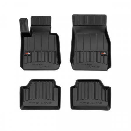 Rubber floor mats set Floor mats TPE 4 pcs ducts proLine 3D front/rear set color black BMW 1 F20 07.11-06.19 Hatchback version: Standard FROGUM FRG 3D407794