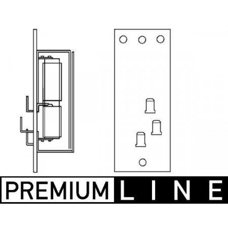Weerstand, interieurventilator Instelelement luchtblazer MAN F90 F90 UNTERFLUR M90 07.86-12.97 MAHLE ABR 83 000P