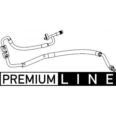 Variables Druckrohr, Klimaanlage Klimaschlauch/Rohr vom Verdampfer zum Klimakompressor FORD FIESTA VI 1.4D 08.08- MAHLE AP 115 000P