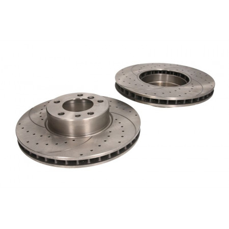 Hocheffiziente Bremsscheibe SPEEDMAX Cut-Drilled vorne L/R Außendurchmesser 324 mm Dicke 30 mm 2 Stück BMW 5 E39 2.0-4.4 01.96-05.04 SPEEDMAX C3B024JCTUOTUV