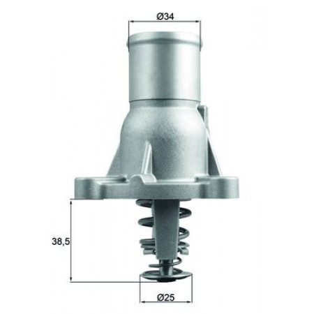 Thermostat, Kühlmittel Kühlsystemthermostat 92C im Gehäuse FIAT STILO OPEL ASTRA H ASTRA H GTC CORSA D CORSA E MERIVA A ZAFIRA B ZAFIRA B/MINIVAN SAAB 9-5 1.6/1.6CNG 03.05- MAHLE TI 260 92
