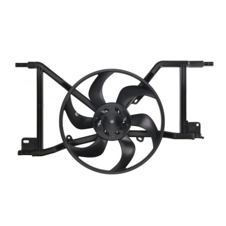 Ventilador, radiador Ventilador del radiador con carcasa RENAULT TWINGO III SMART FORFOUR FORTWO 0.9/1.0 07.14- NISSENS NIS 85927