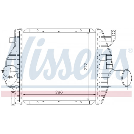 Intercooler, compressore Nissens 638 501 23 01 Intercooler DB V-CLASSES V 230 TD 97 - NISSENS NIS 96843