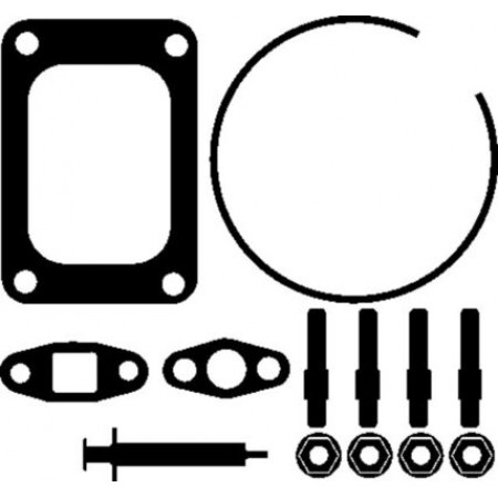 Conjunto de montagem, turbocompressor Conjunto de montagem de turbocompressor VOLVO A B12 FH12 FL12 FM12 D12A340-D12D460 01.92- MAHLE 037 TA 15327 000