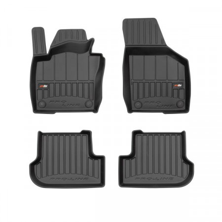 Juego de alfombrillas tapetes TPE 4 piezas conductos proLine 3D juego delantero/trasero color negro VW BEETLE 04.11-07.19 FROGUM FRG 3D425262