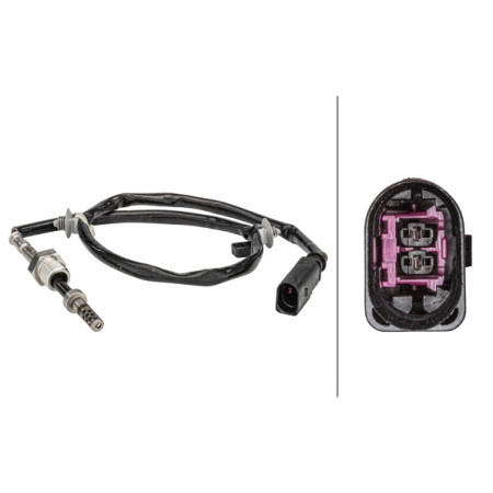 Sensor, Abgastemperatur Abgastemperatursensor vor dem Turbo AUDI A4 ALLROAD B8 A4 B8 A5 Q5 2.0D 01.08-05.17 HELLA 6PT358 181-171