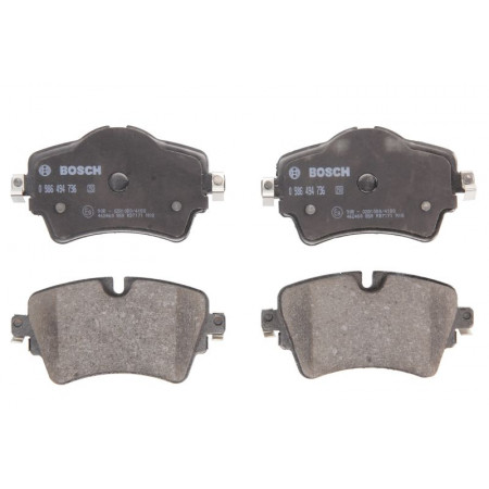 Front brake pad set BMW 2 F45 2 GRAN TOURER F46 X1 F48 X2 F39 MINI F55 F56 F57 CLUBMAN F54 COUNTRYMAN F60 1.5-2.0D 09.13- BOSCH 0 986 494 736