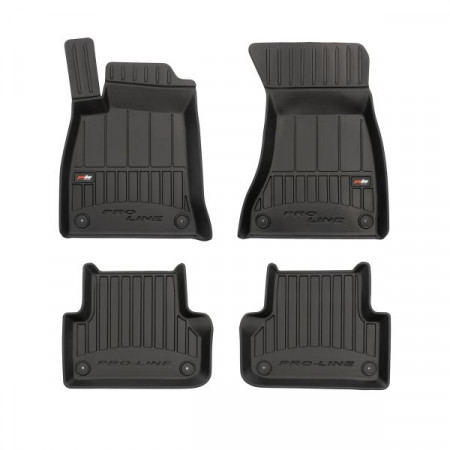 Juego de alfombrillas alfombrillas TPE 4 uds conductos proLine 3D juego delantero/trasero color negro AUDI A4 ALLROAD B9 A4 B9 05.15- Berlina / Familiar FROGUM FRG 3D407596