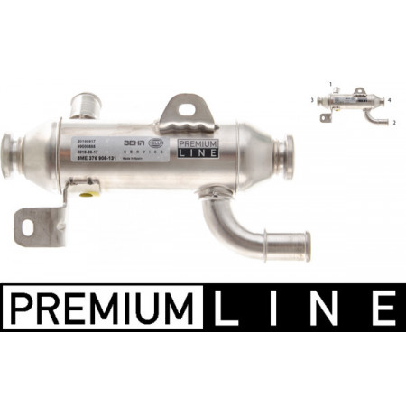 Radiateur, uitlaatgasrecirculatie Uitlaatgasradiator CITROEN BERLINGO BERLINGO/MINIVAN C5 I JUMPY I XSARA XSARA PICASSO PEUGEOT 406 607 EXPERT PARTNER PARTNER/MINIVAN 2.0D 06.98-12.11 MAHLE CE 33 000P