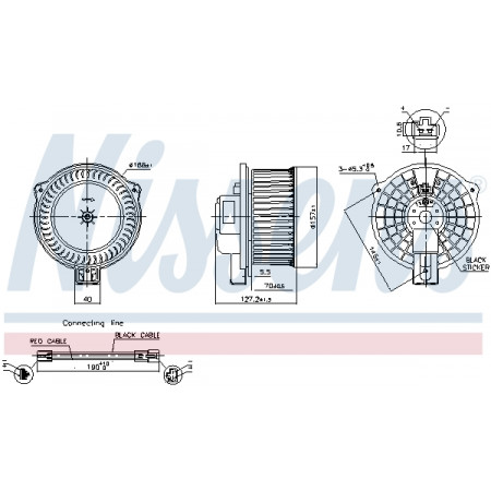 Ventilator, passagiersruimte Luchtblazer MAZDA 6 CX-7 1.8-2.5 01.02-12.14 NISSENS NIS 87630
