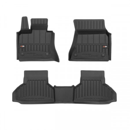 Juego alfombrillas TPE 3 uds conductos proLine 3D set color negro BMW X6 F16 F86 08.14-07.19 FROGUM FRG 3D409842