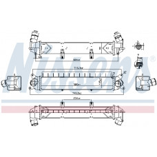 Intercooler, compresseur Intercooler HYUNDAI KONA KONA/SUV 1.0 07.17- NISSENS NIS 961241