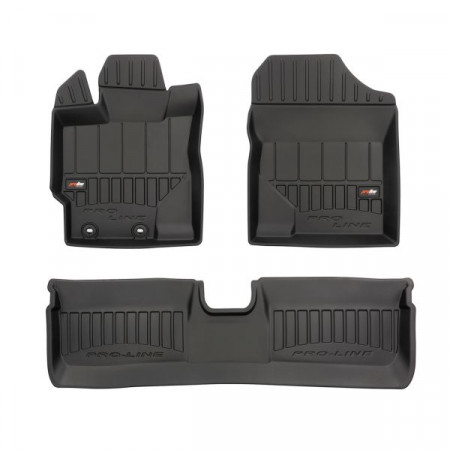 Set covorase cauciuc Floor mats TPE 3 pcs ducts proLine 3D front/rear set colour neagra TOYOTA YARIS YARIS/HATCHBACK 12.10- Hatchback FROGUM FRG 3D407749