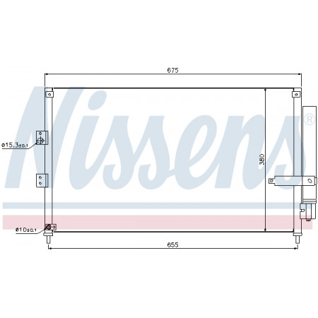 Condenseur, refroidisseur d'air de climatisation Honda Civic Hybrid 1.3 '06- NISSENS NIS 940197