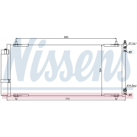 Condensor, airconditioning Nissens condensor Peugeot 607 2.7 HDI 00 - NISSENS NIS 94830